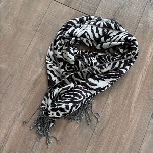 Talbots Women's Zebra Animal Print Scarf Wrap